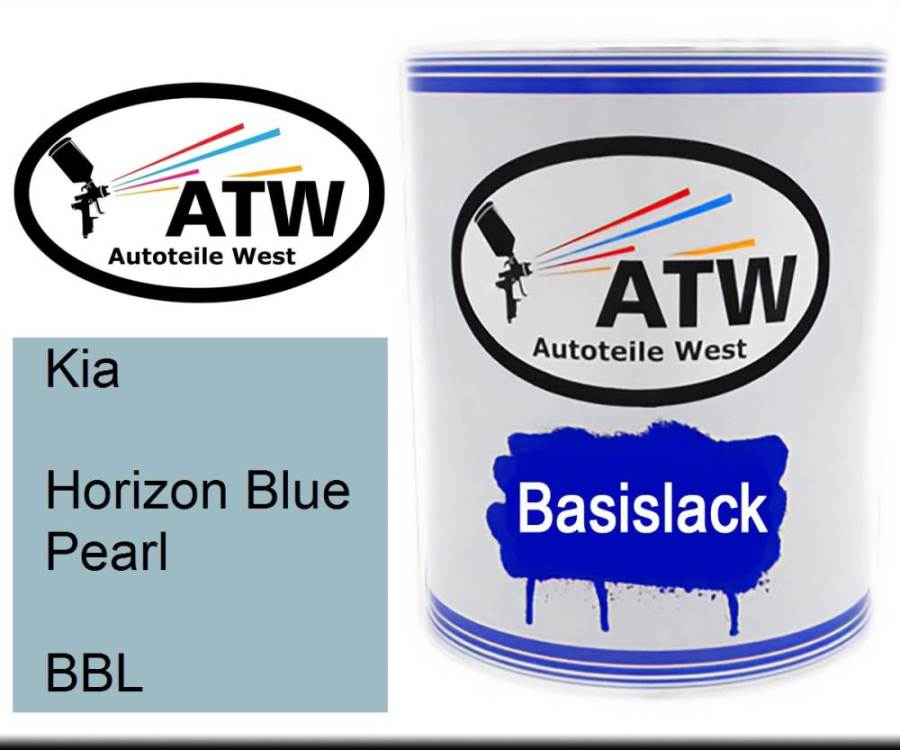 Kia, Horizon Blue Pearl, BBL: 1L Lackdose, von ATW Autoteile West.